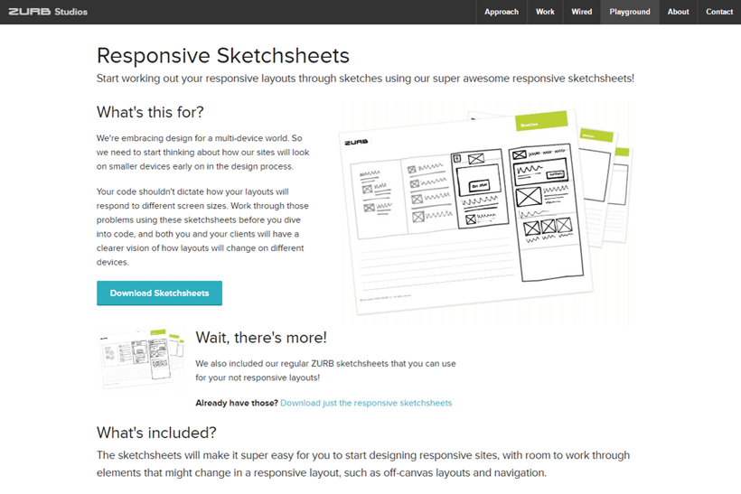 Responsive Sketchsheets